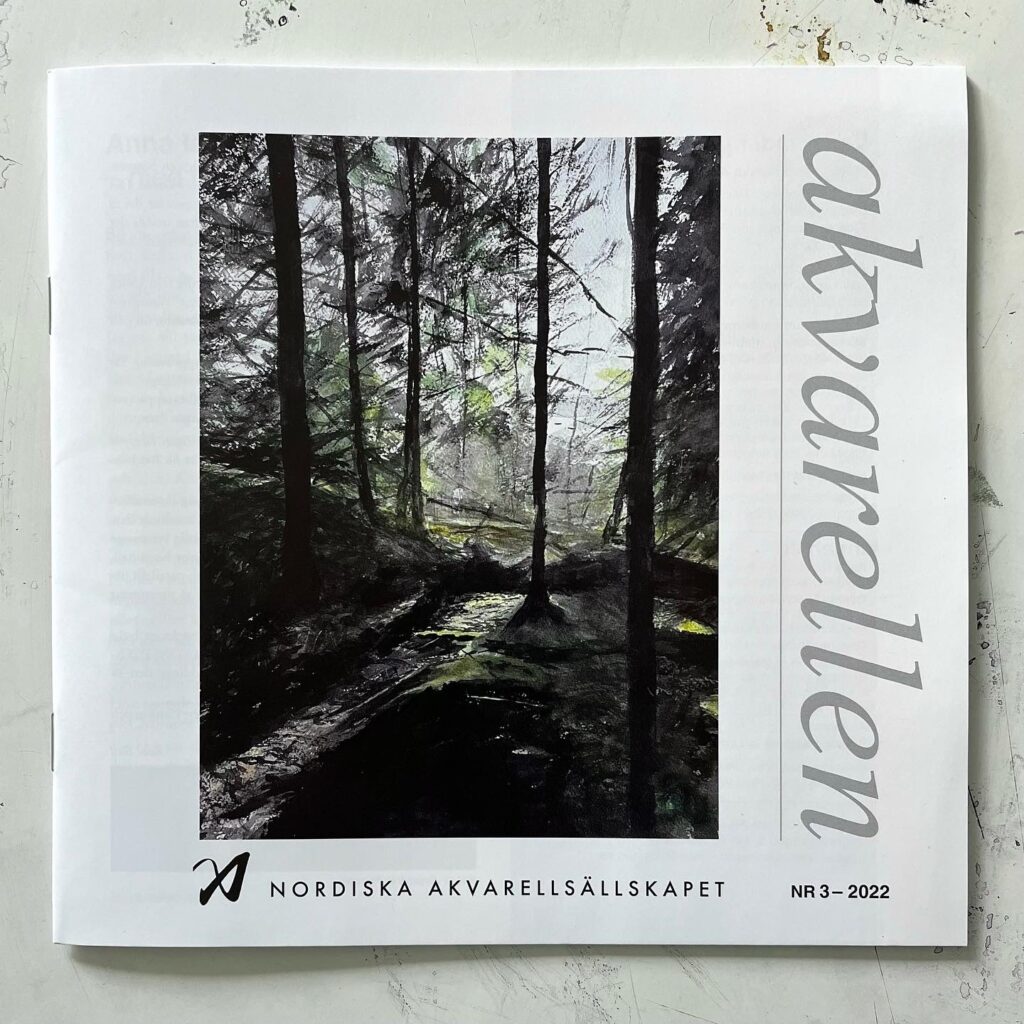 Omslag tidskrift "akvarellen".